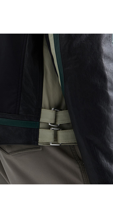 WAXシープレザーバイカージャケット 詳細画像